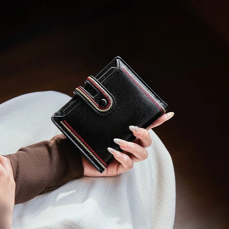 Narandu Synthetic Leather Card Holder Wallet Small Size Women's Multicolor-2