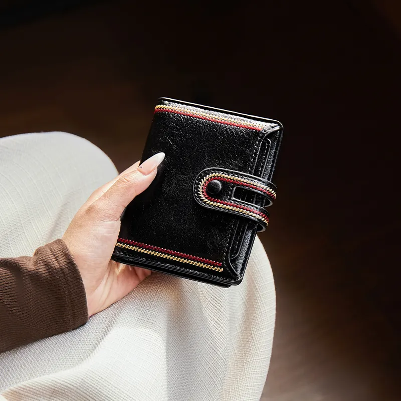 Narandu Synthetic Leather Card Holder Wallet Small Size Women's Multicolor-1