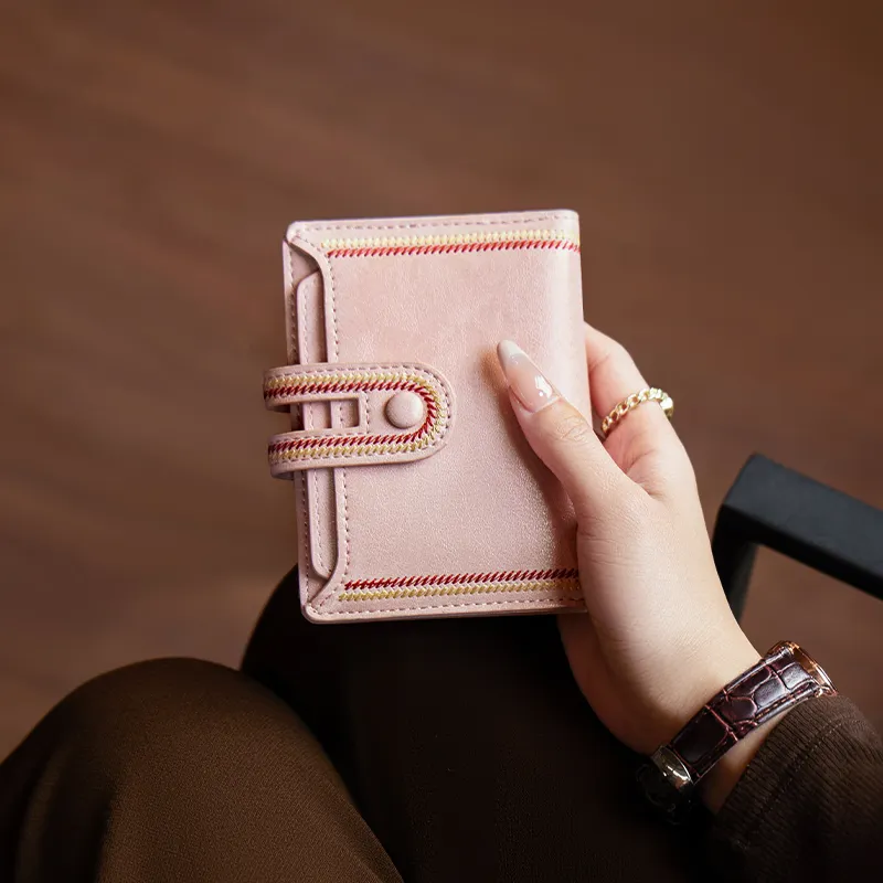 Narandu Synthetic Leather Card Holder Wallet Small Size Women's Multicolor-15