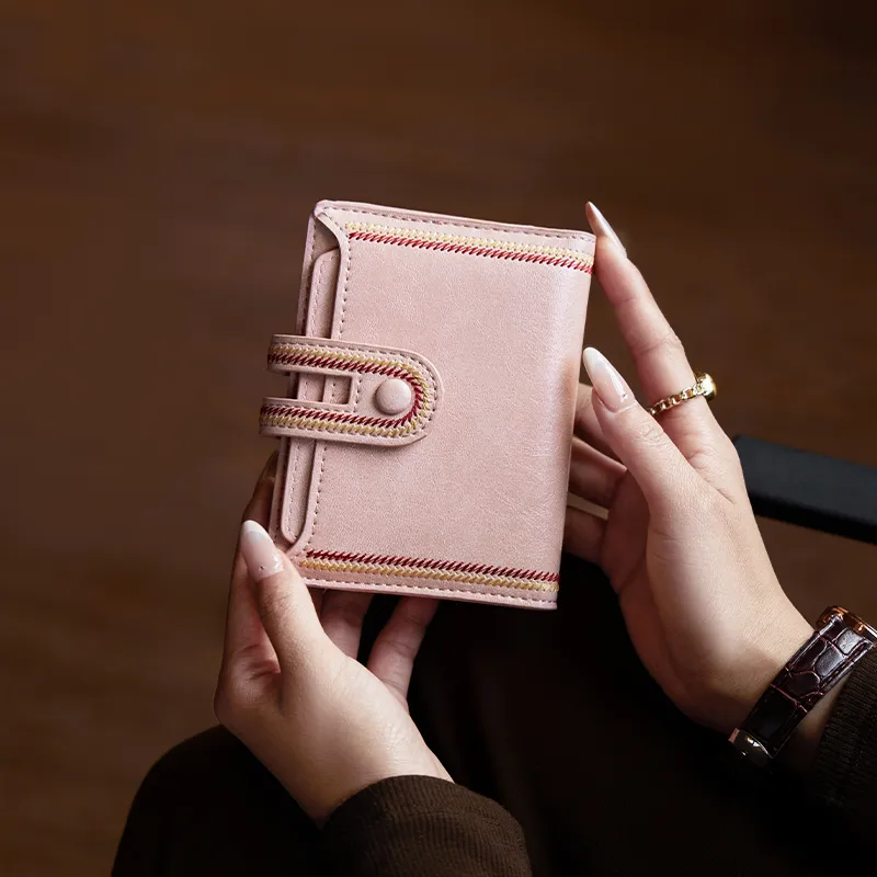 Narandu Synthetic Leather Card Holder Wallet Small Size Women's Multicolor-16