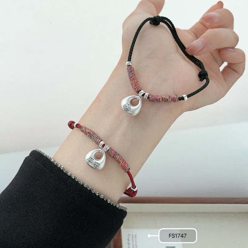 U state 925 Sterling Silver Bracelets Unisex-1