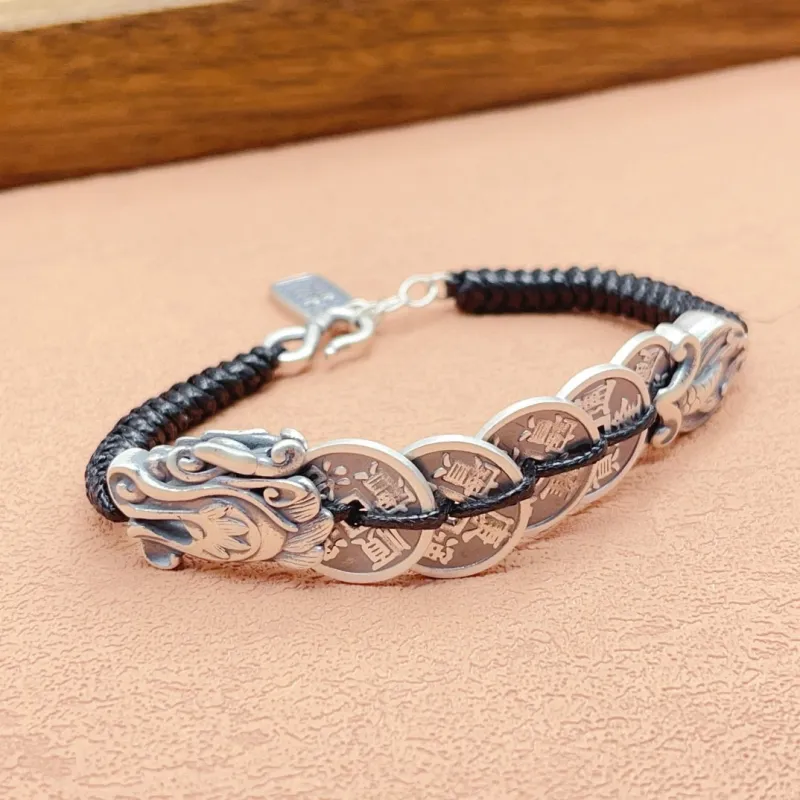 U state 999 Fine Silver Pure Silver Bracelets Unisex-3