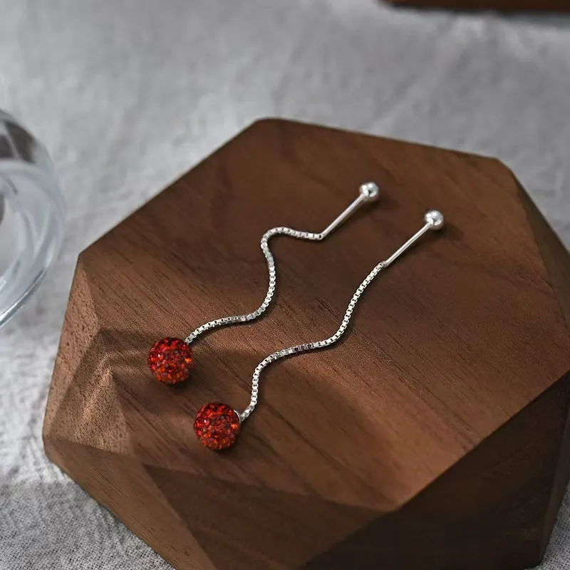 U state 999 Fine Silver Drop Earrings Women's-2