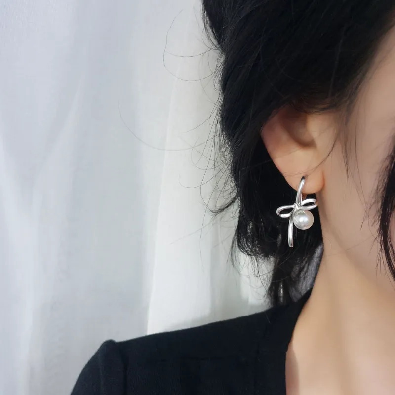 U state 925 Sterling Silver Drop Earrings Hoop Earrings Women's-1