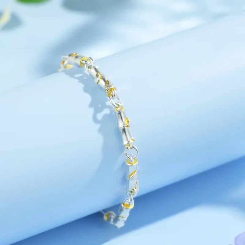 U state 999 Fine Silver Pure Silver Bracelets Women's-3