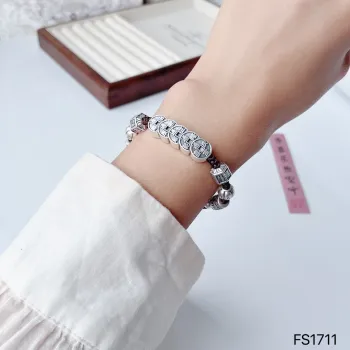 U state 999 Fine Silver Pure Silver Bracelets Women's