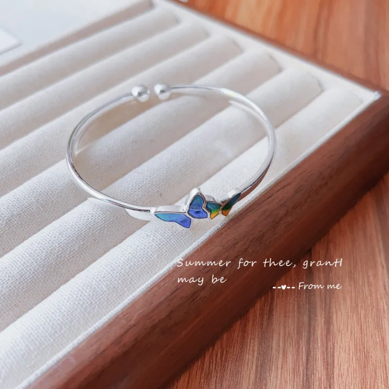 U state 999 Fine Silver Sterling Silver Bracelets Women's-3