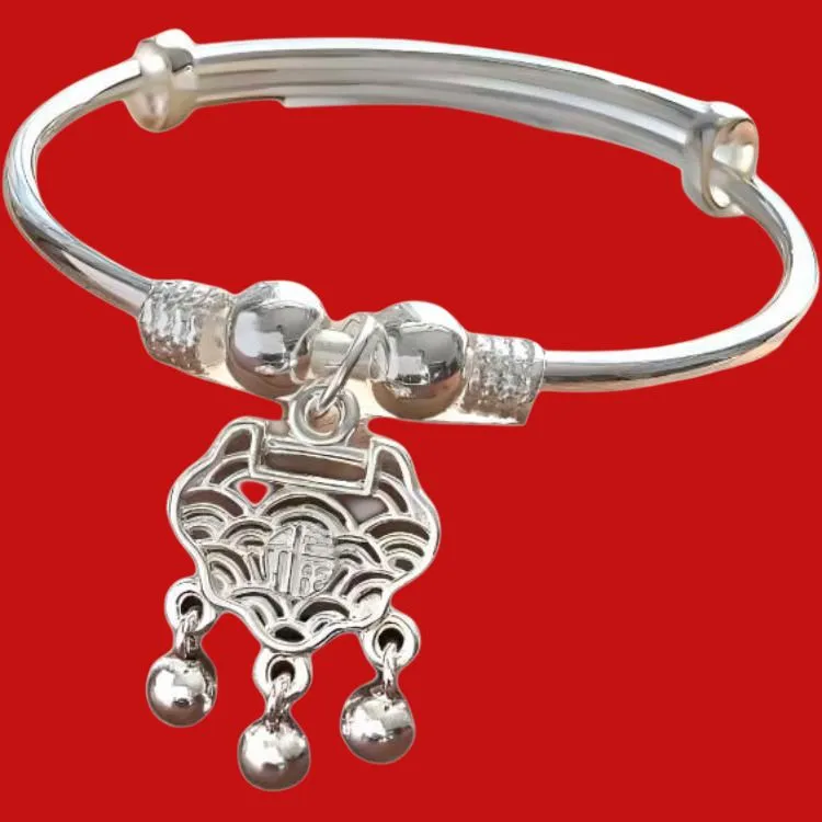 U state 999 Fine Silver Sterling Silver Bracelets Kids'-2