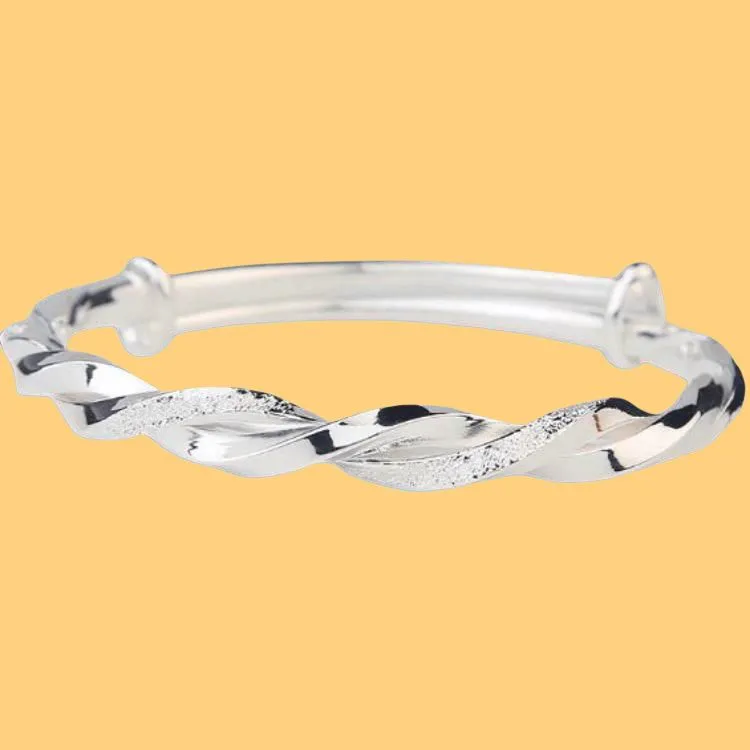 U state 999 Fine Silver Bangles Women's-4