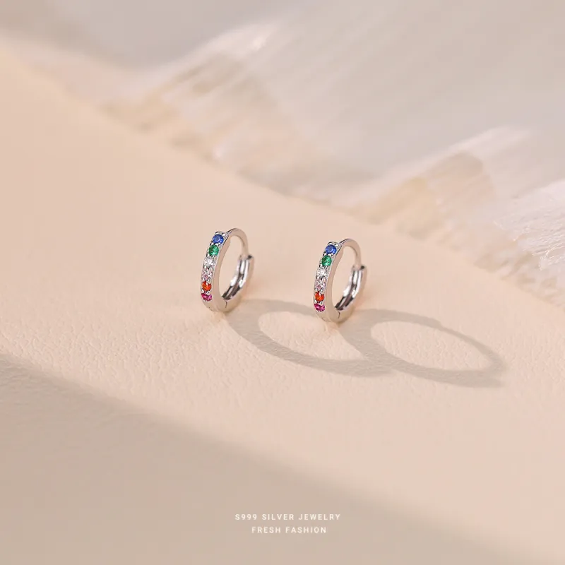 U state 999 Fine Silver Earrings Women's-3
