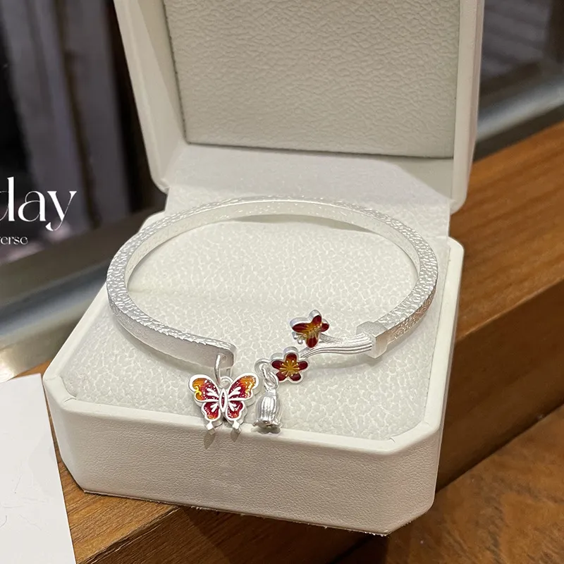 U state 999 Fine Silver Sterling Silver Bracelets Women's-4