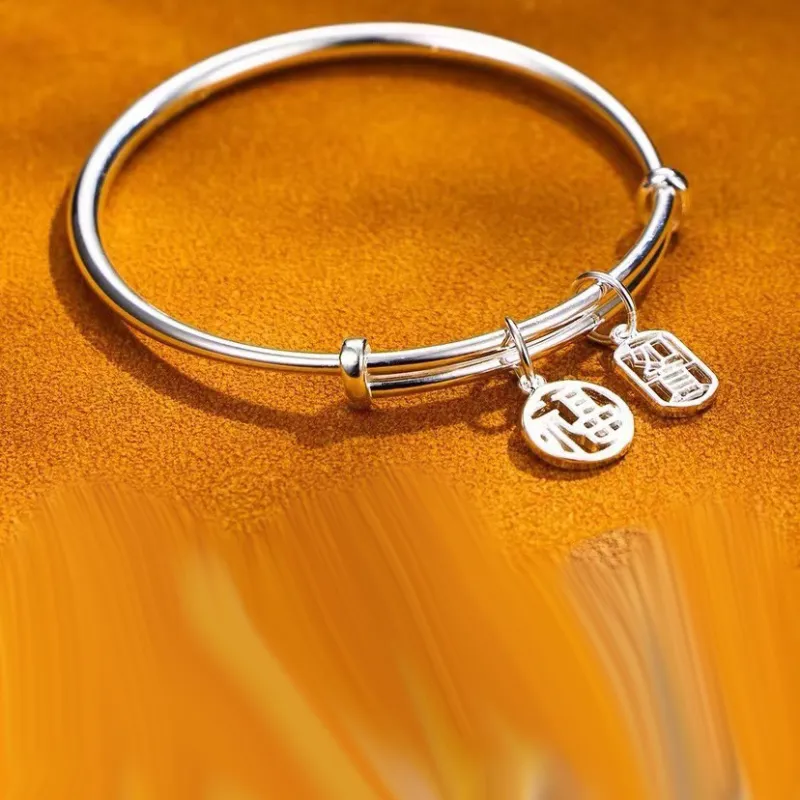U state 999 Fine Silver Bangles Unisex-4