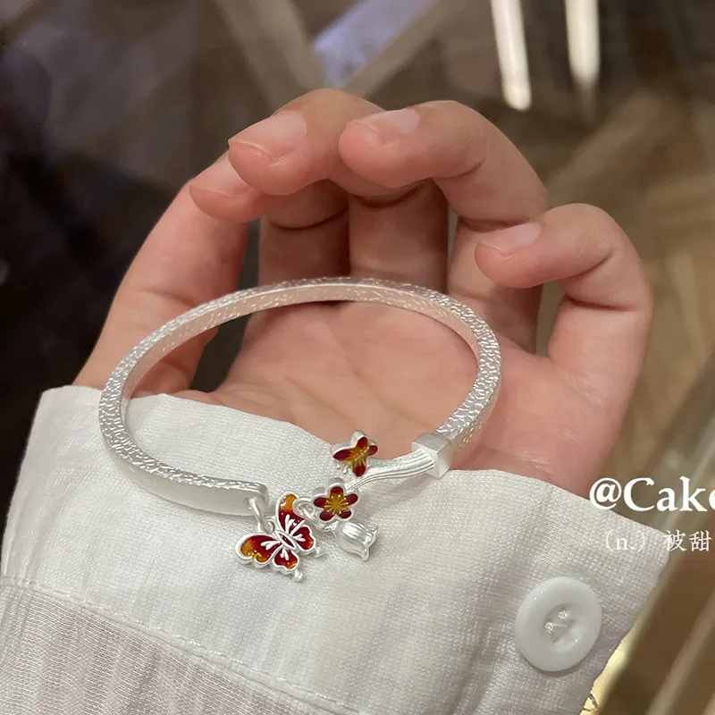 U state 999 Fine Silver Sterling Silver Bracelets Women's-5