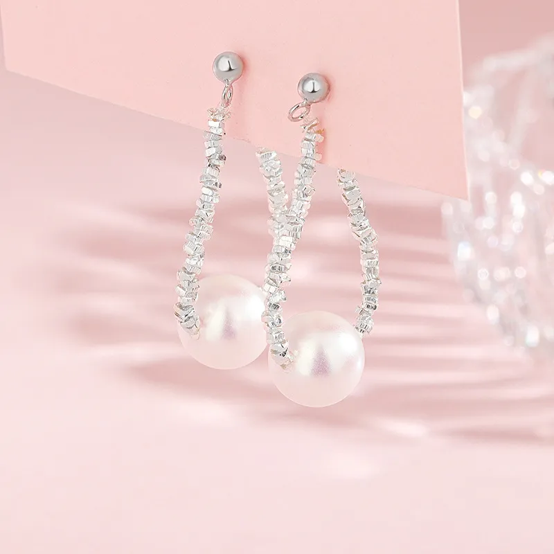 U state 925 Sterling Silver Drop Earrings Hoop Earrings Women's-2