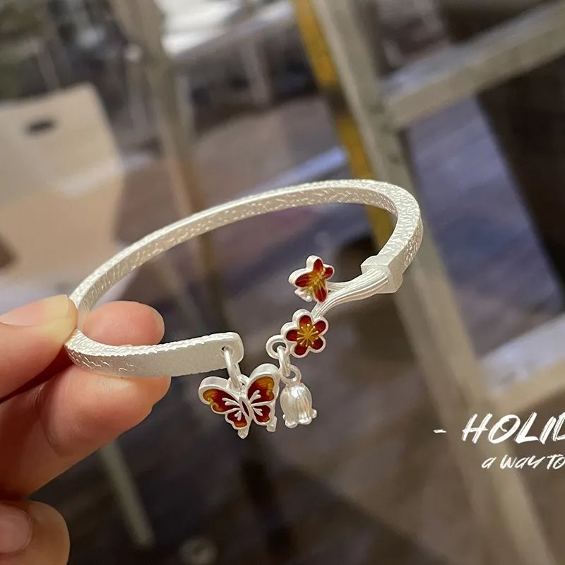U state 999 Fine Silver Sterling Silver Bracelets Women's-3