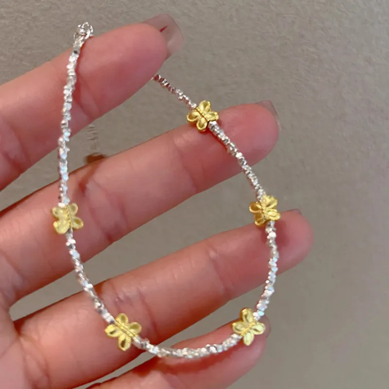 U state 999 Fine Silver Pure Silver Bracelets Women's-2