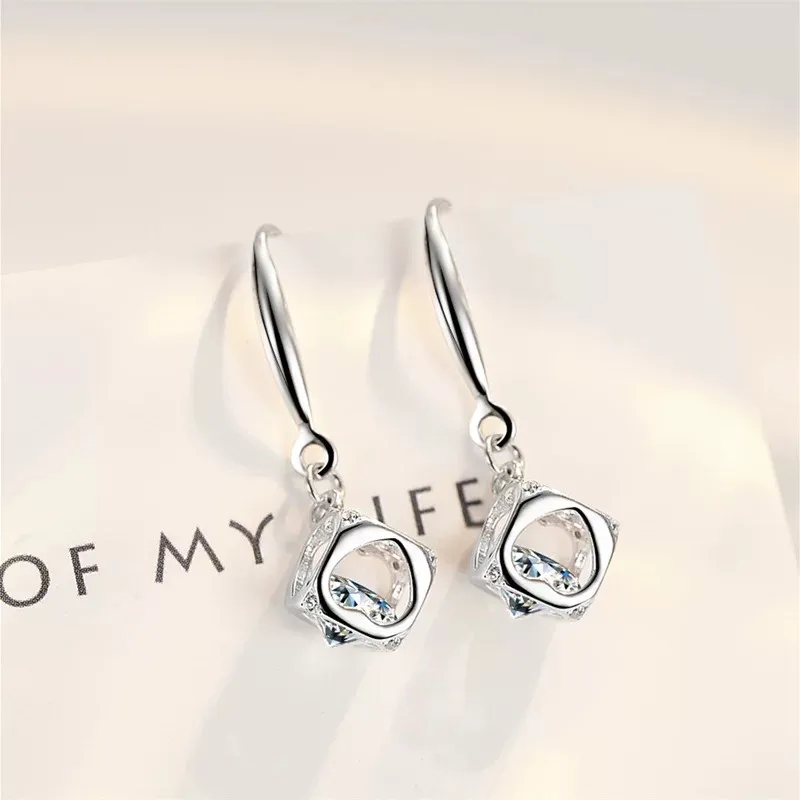 U state Sterling Silver 990 Earrings Women's-2