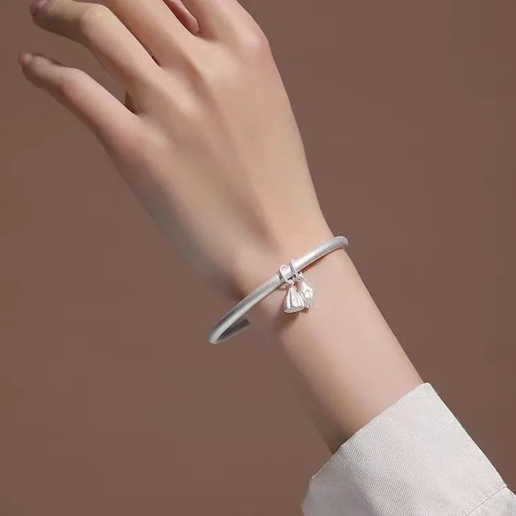 U state 999 Fine Silver Sterling Silver Bracelets Women's-2