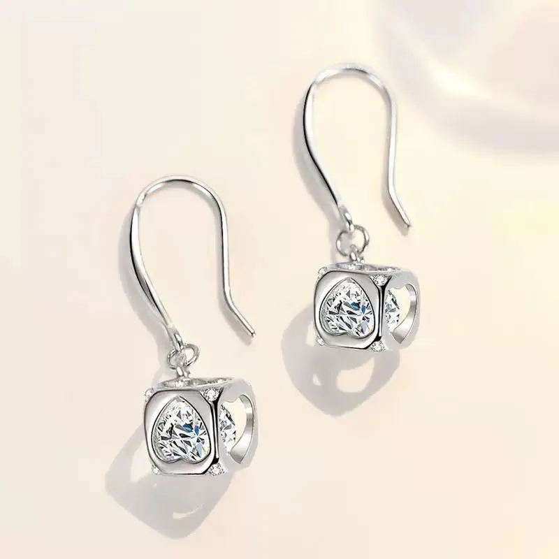 U state Sterling Silver 990 Earrings Women's-1