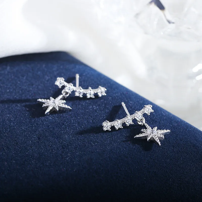 U state 925 Sterling Silver Earrings Women's-3