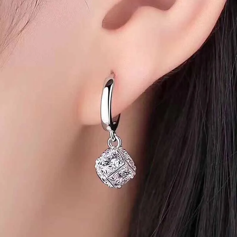 U state Sterling Silver 990 Earrings Women's-1