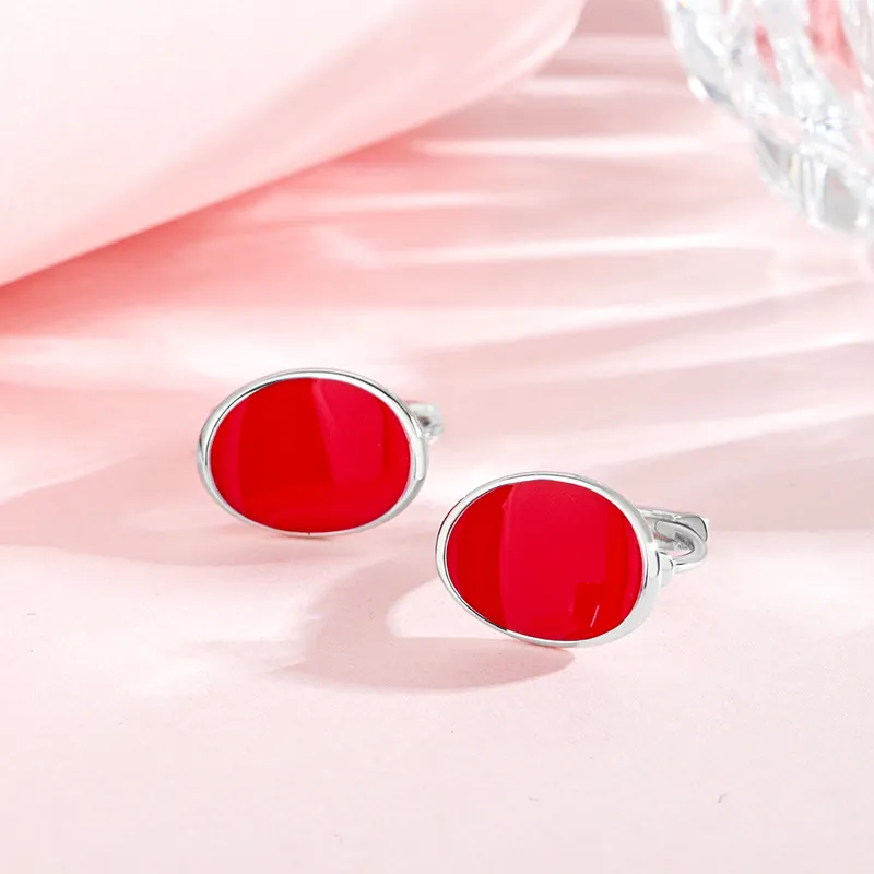 U state 925 Sterling Silver Hoop Earrings Unisex-2