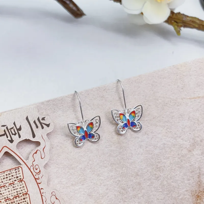 U state Sterling Silver 990 Earrings Women's-2