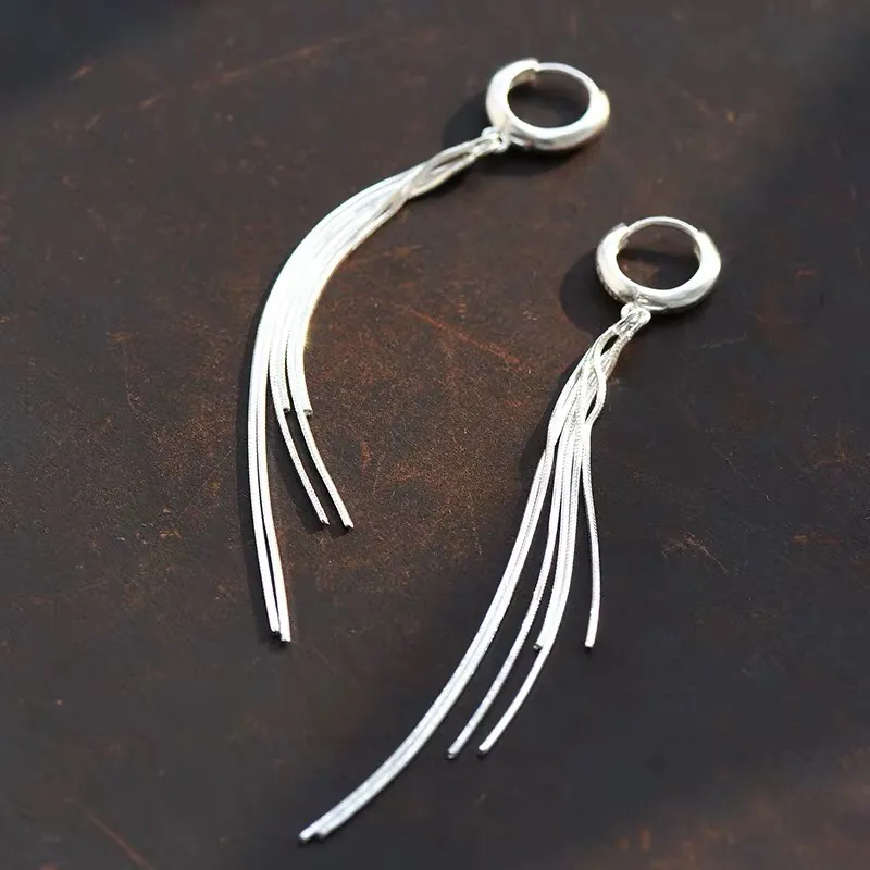 U state Sterling Silver 990 Earrings Women's-1