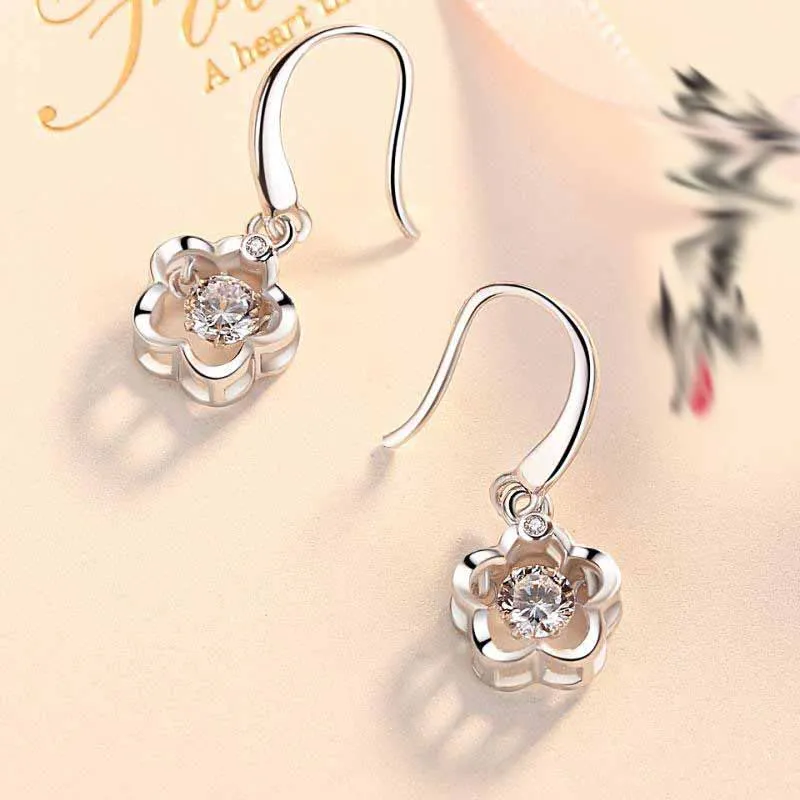 U state Sterling Silver 990 Earrings Women's-2