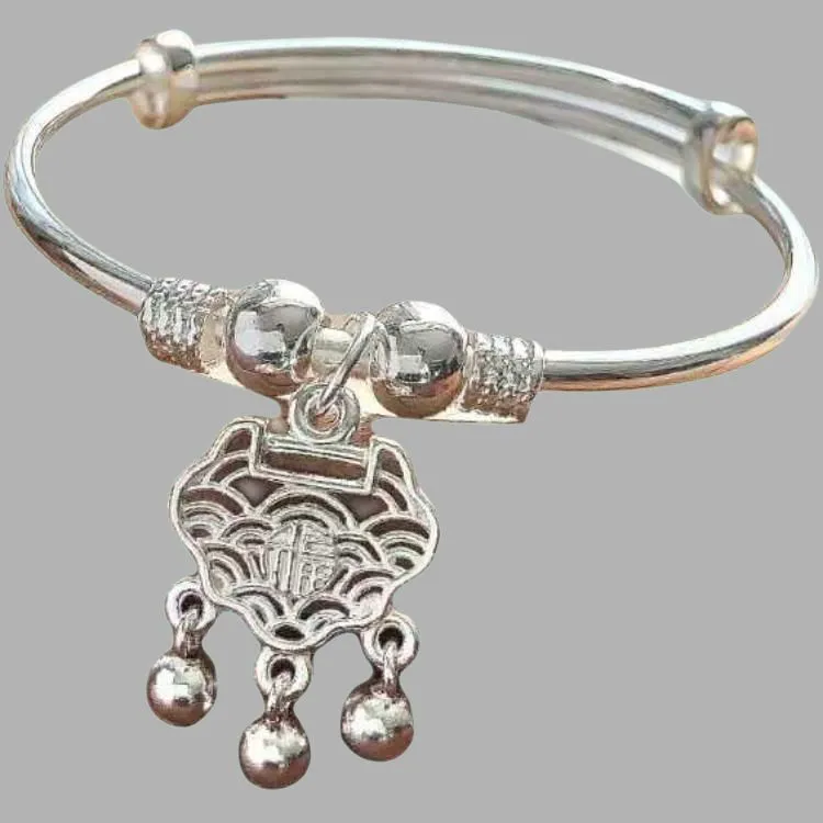 U state 999 Fine Silver Sterling Silver Bracelets Kids'-3
