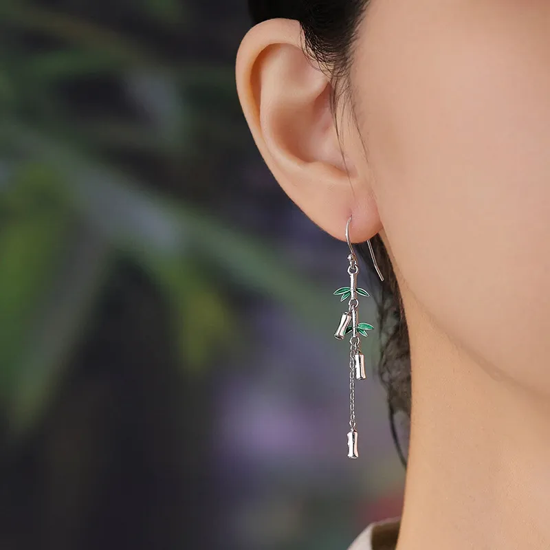 U state 925 Sterling Silver Earrings Women's-1