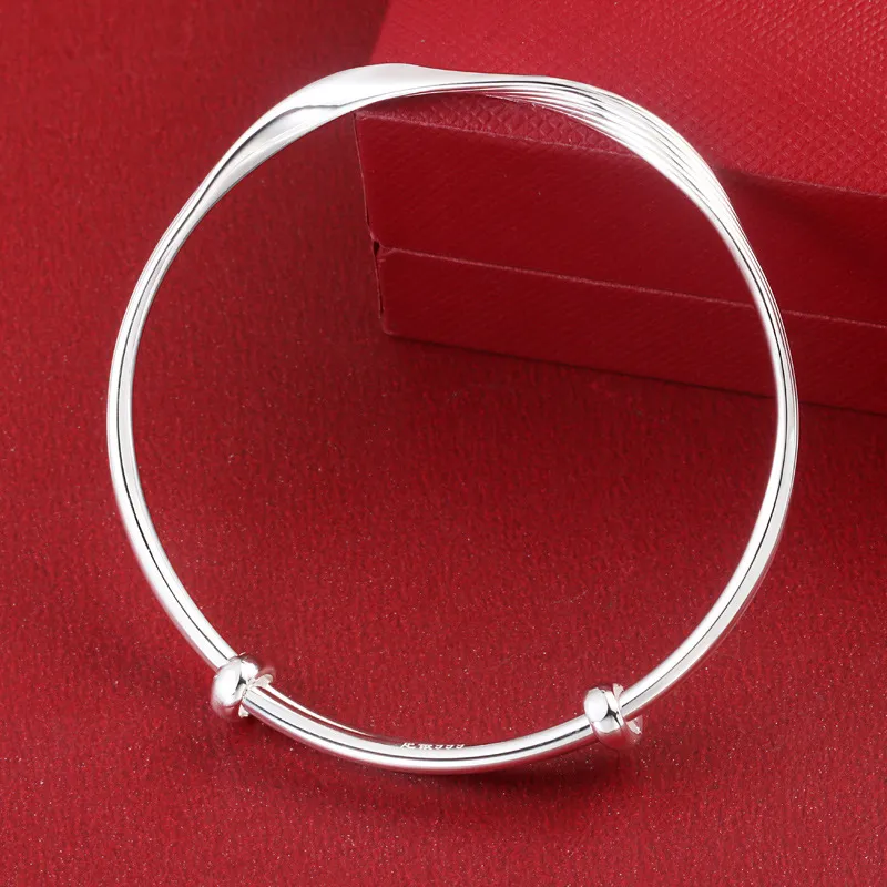 U state 999 Fine Silver Sterling Silver Bracelets Women's-3