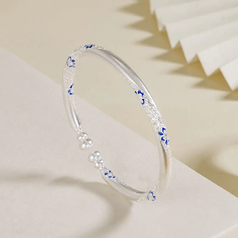 U state 999 Fine Silver Bangles Women's-4