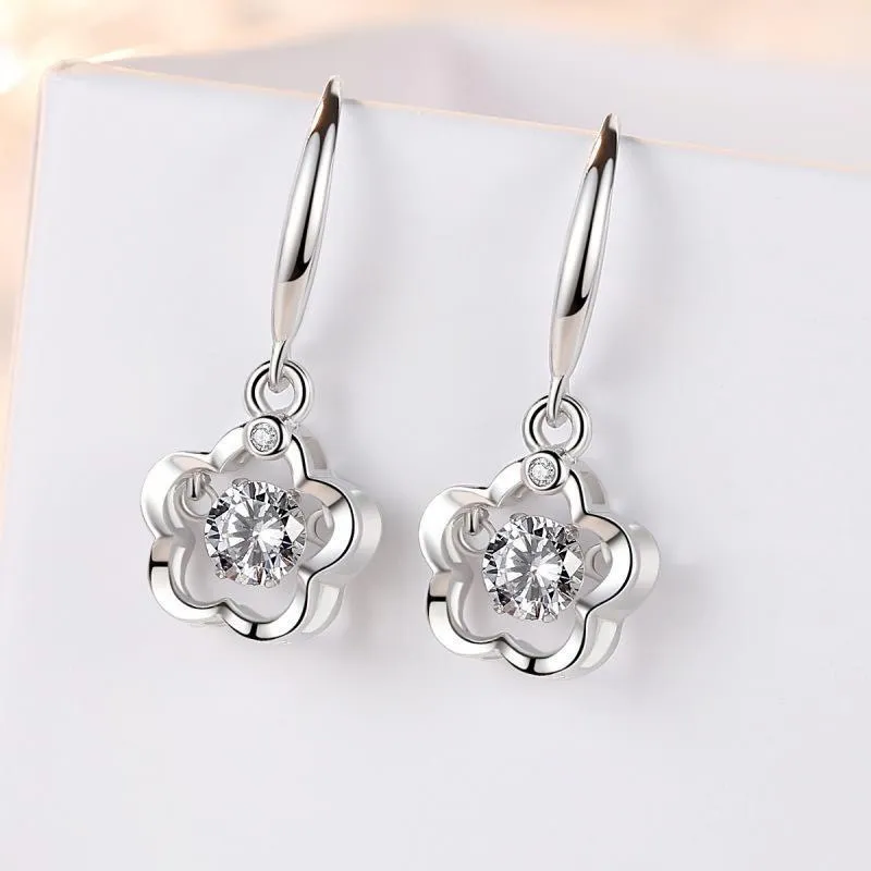 U state Sterling Silver 990 Earrings Women's-1