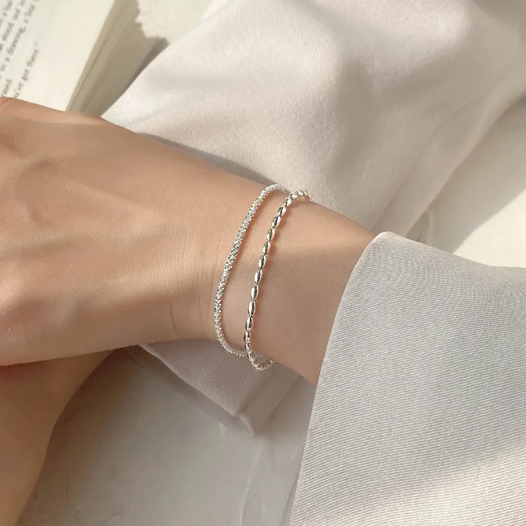 U state 999 Fine Silver Pure Silver Bracelets Women's-3