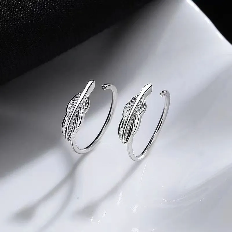 U state S990 Silver Earrings Women's-1
