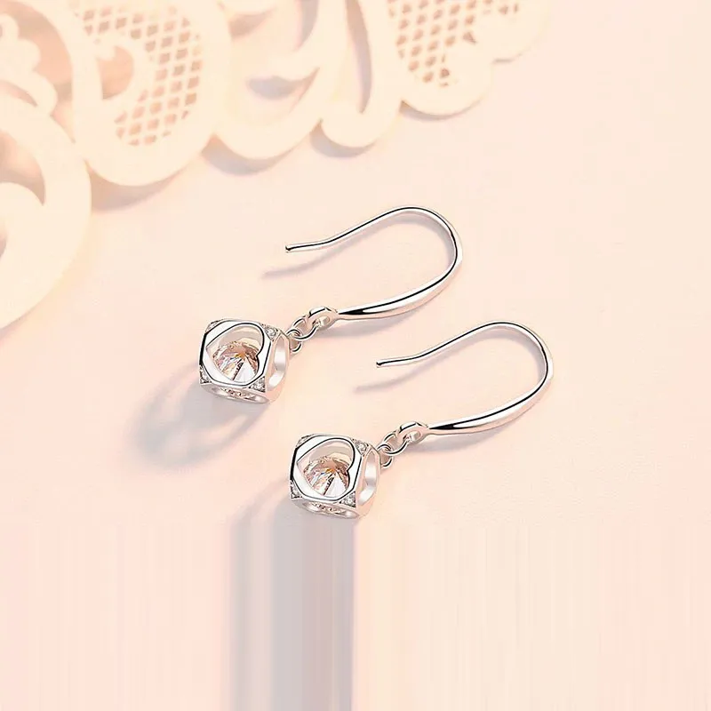 U state Sterling Silver 990 Earrings Women's-3