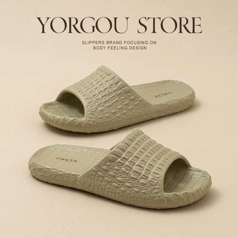 Far Port Slip Resistant Abrasion Resistant Slide Slippers Unisex-5
