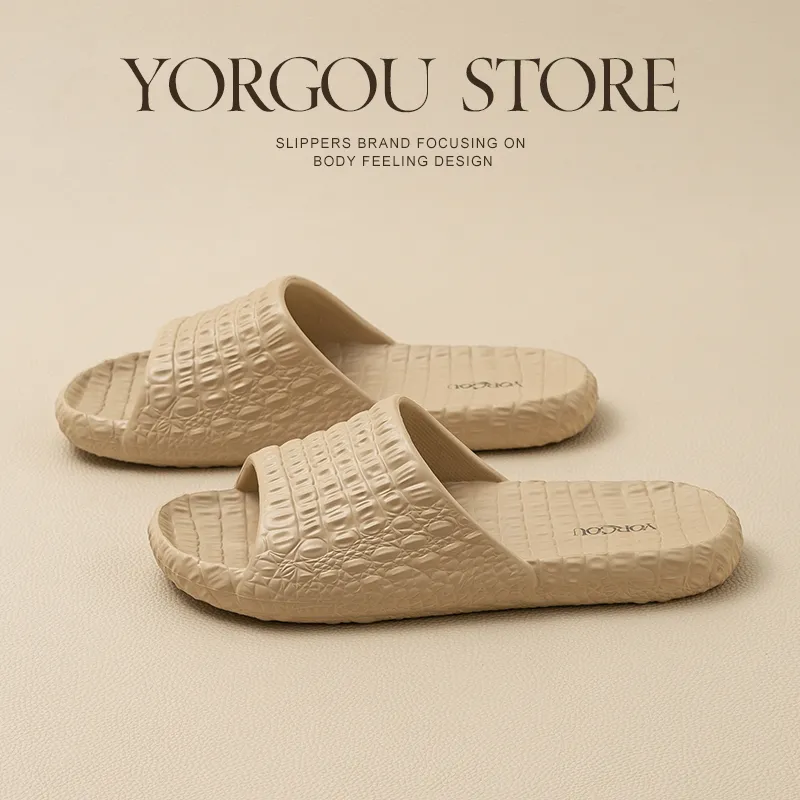 Far Port Slip Resistant Abrasion Resistant Slide Slippers Unisex-1