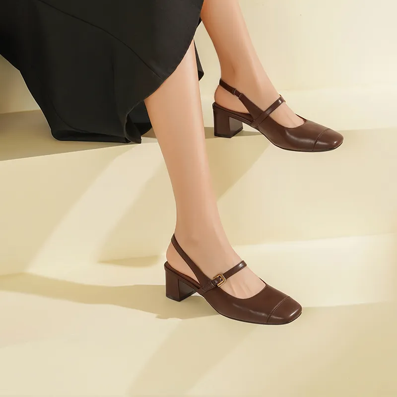 JOSINY Chunky Heel High Heels 4.5CM Women's-8