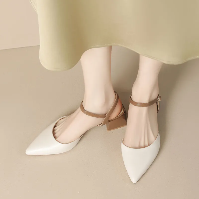 JOSINY Chunky Heel High Heels 4.5cm Women's-10