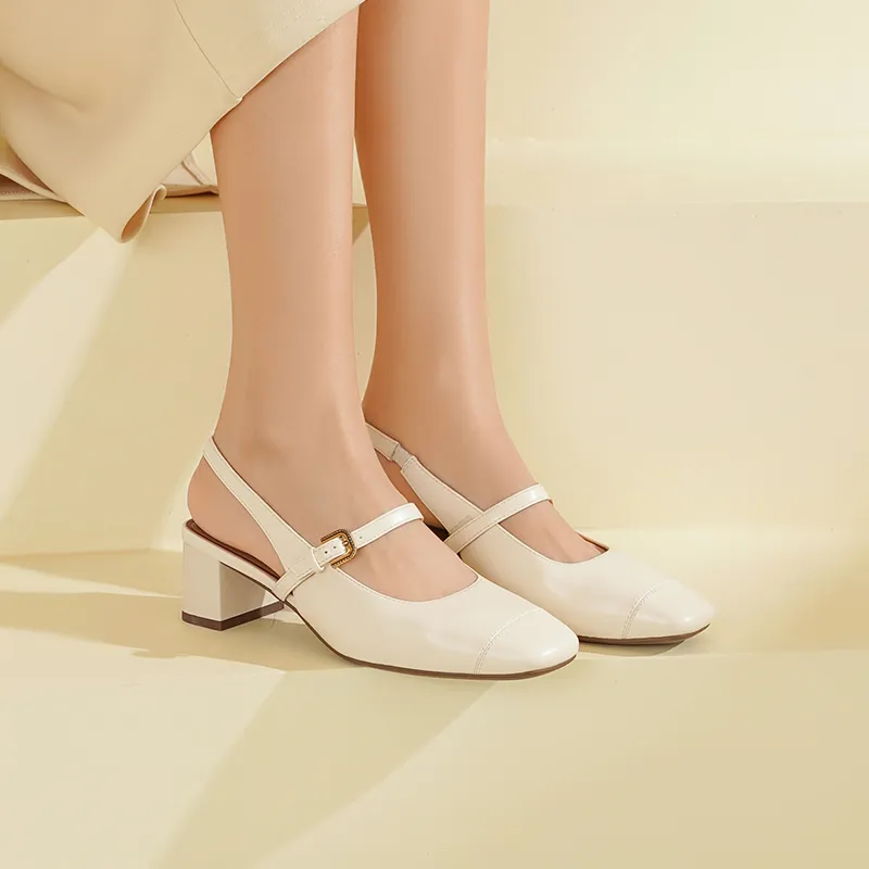 JOSINY Chunky Heel High Heels 4.5CM Women's-3