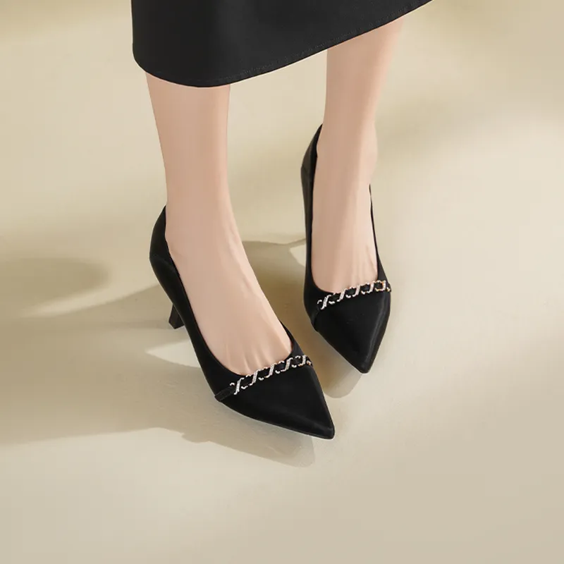 JOSINY High Heels Women's Beige-13