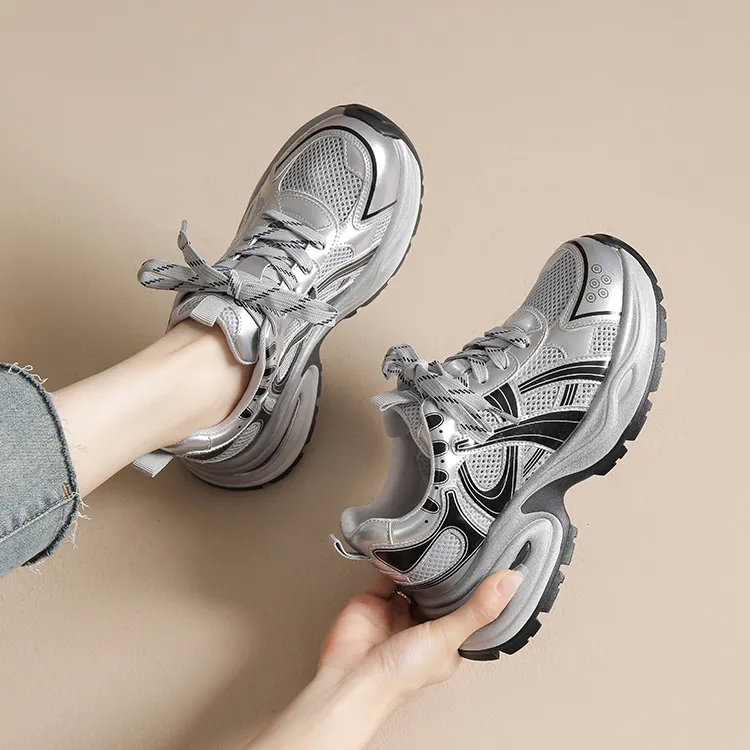 JOSINY Platform Athletic Shoes Chunky Sneakers Women's-10