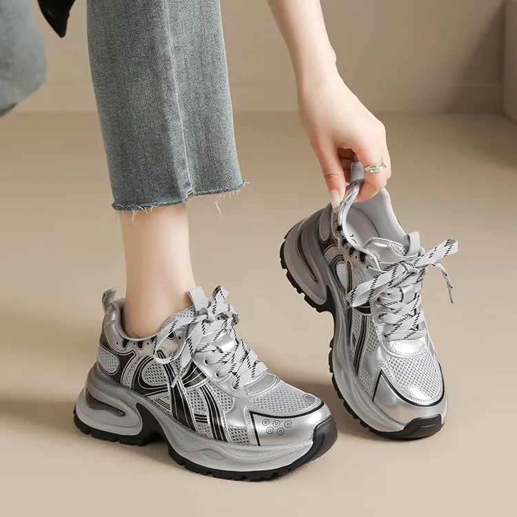 JOSINY Platform Athletic Shoes Chunky Sneakers Women's-8