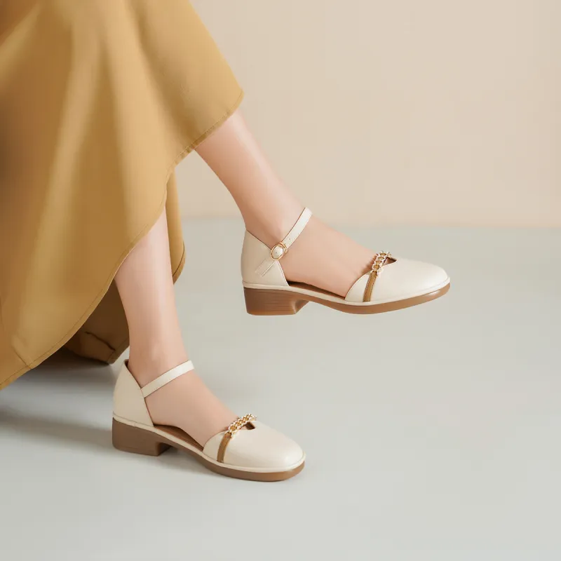JOSINY Casual Single Shoes Women's Ecru-3