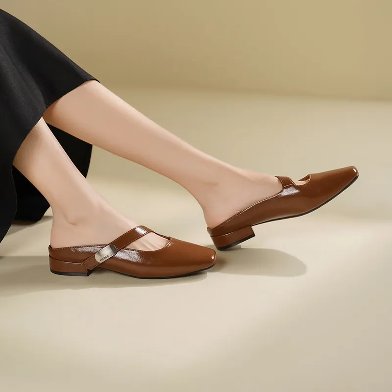 JOSINY Rubber Sole Wrap toe Slippers Women's-9