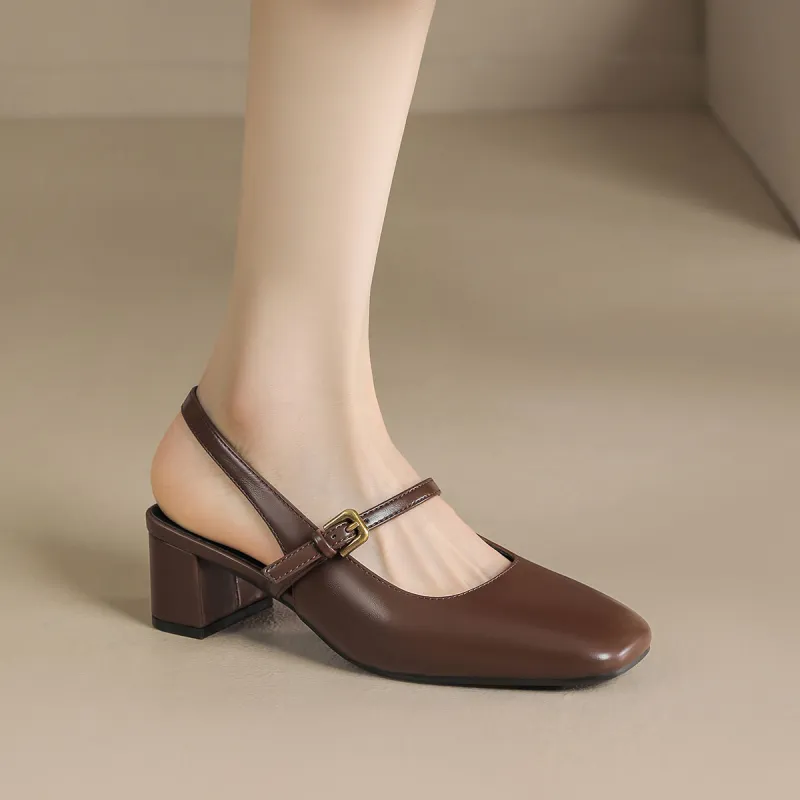 JOSINY Chunky Heel High Heels 5.5cm Women's-2