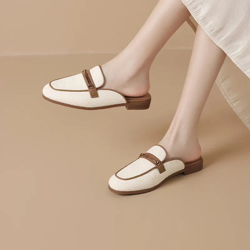 JOSINY Rubber Sole Abrasion Resistant Closed Toe Slippers Women's-7