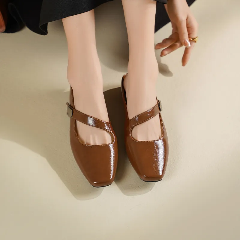 JOSINY Rubber Sole Wrap toe Slippers Women's-10